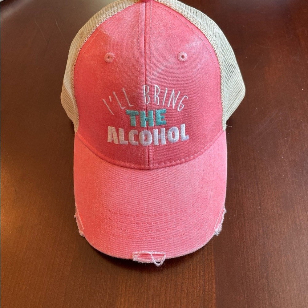 Adams Pink and Tan Mesh Cap